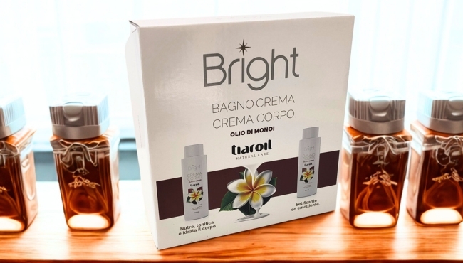 Bright Tiaroil | Bagno Crema e Crema Corpo da 250ml con Olio di Monoi
